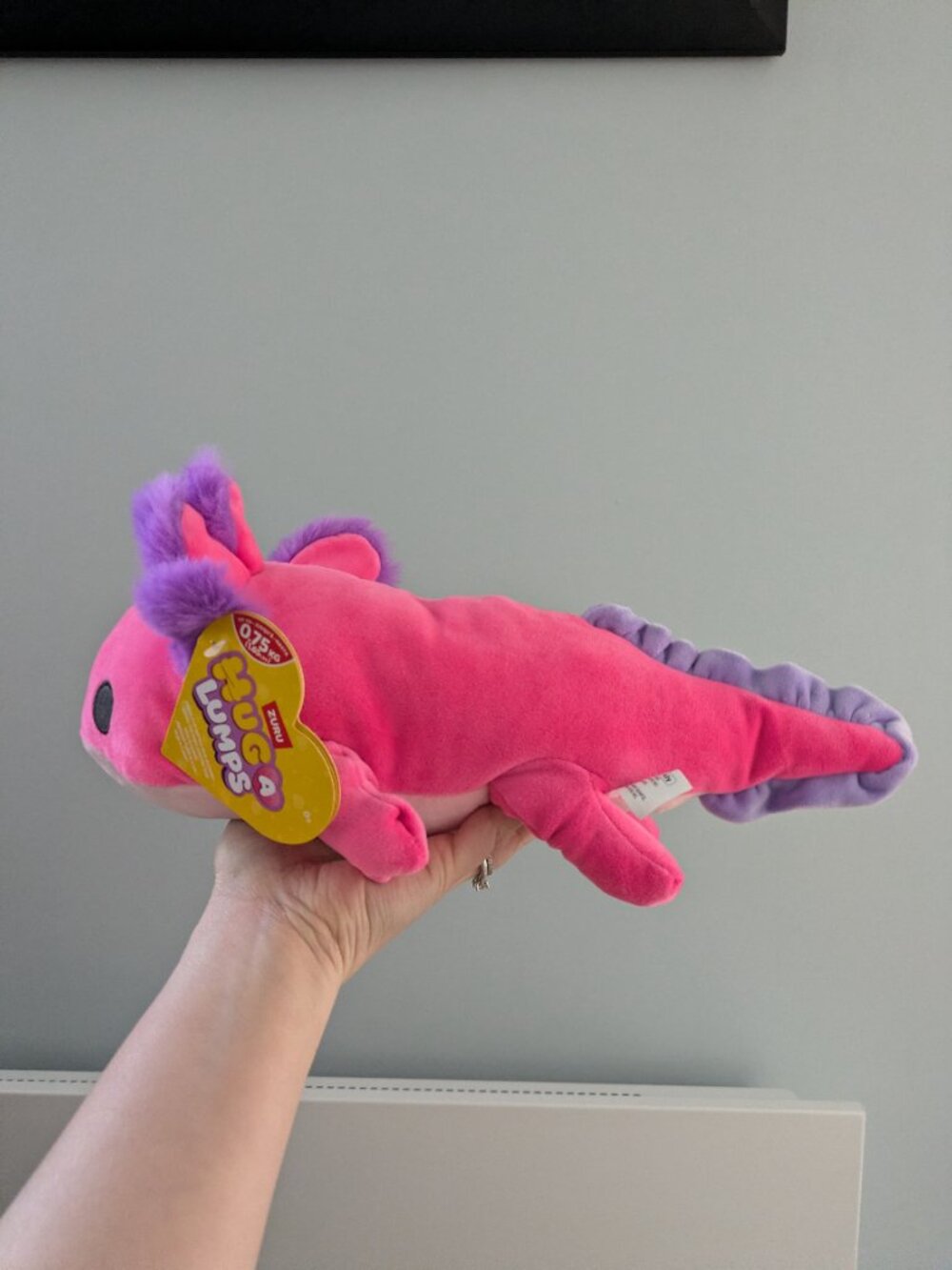 Hug-A-Lumps Axolotl (small version) - Picture 3 of 4